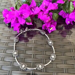 Brighton Swarovski Crystal Silver Necklace ~ Never Worn!